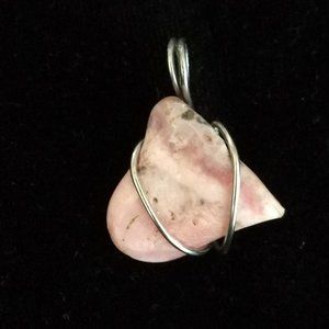 Pink Stone Necklace Pendant